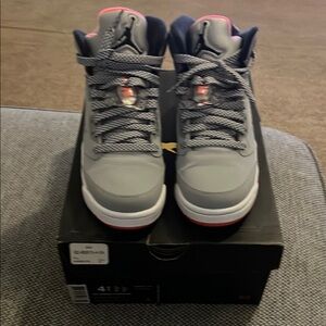 Jordan Kids Sneakers - Gray and Pink